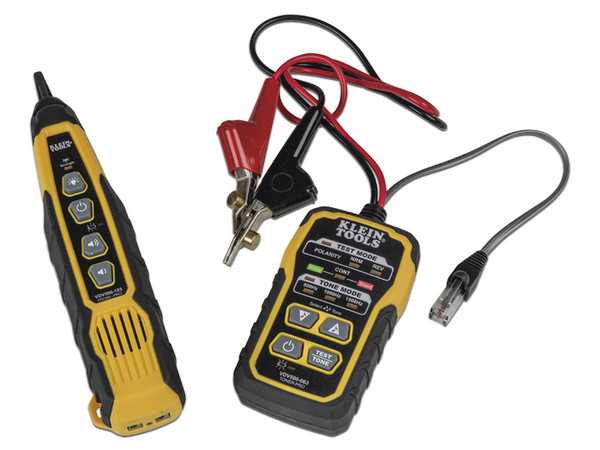 Kit de Rastreador y comprobador de cableado (voz, datos, video) Klein Tools Tone and Probe Pro, RJ11,RJ45 , LED. Color negro, amarillo