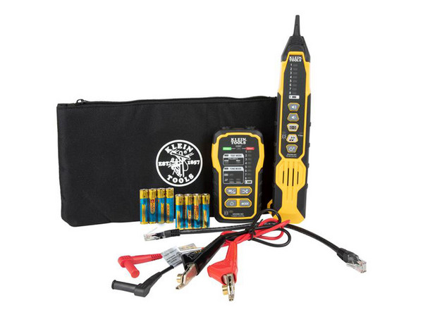Kit de Rastreador y comprobador de cableado (voz, datos, video) Klein Tools Tone and Probe Pro, RJ11,RJ45 , LED. Color negro, amarillo