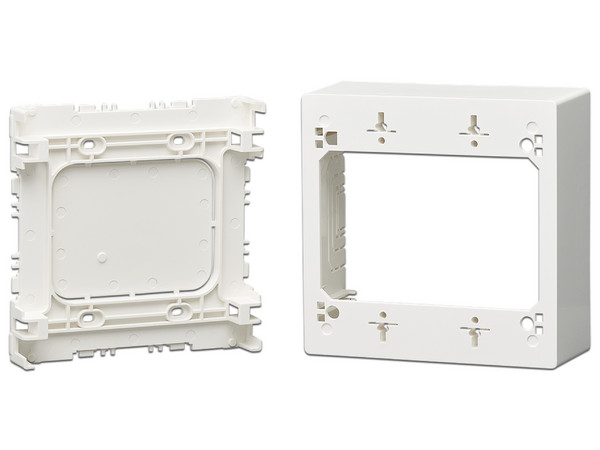 Caja de pared Tripplite N080-SMB2-WH, instalación en superficie. Color Blanco.