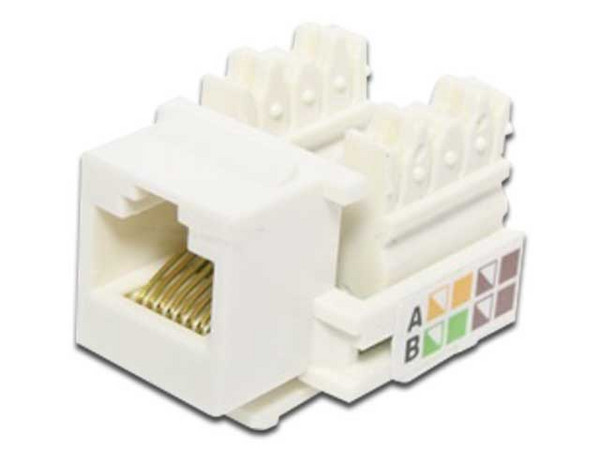 X-Case Jack categoría 5e, UTP, tipo Keystone, Color Blanco.