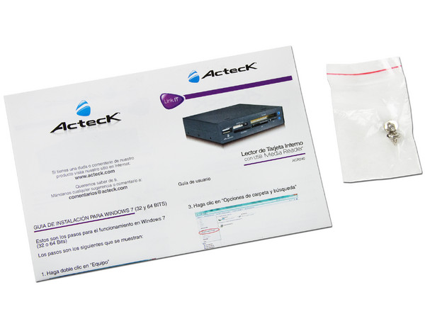 Lector de Memorias Flash All in One Acteck, Interno, USB 2.0