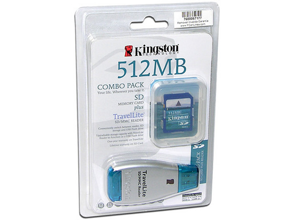 Lector de tarjetas SD/MMC TravelLite incluye Memoria SD de 512MB