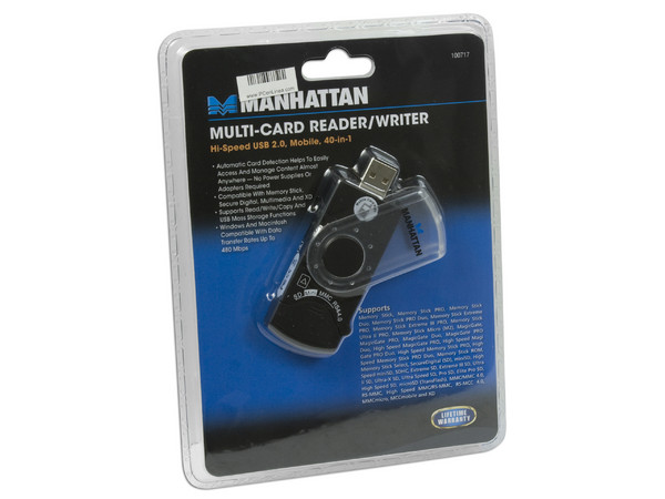 Lector de Memorias Manhattan (40 en 1) USB 2.0