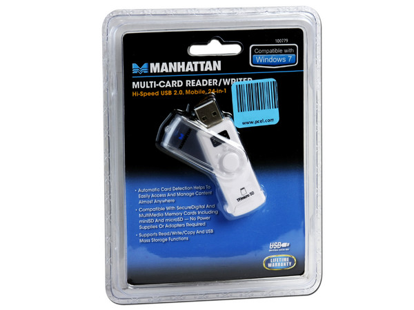 Lector de Memorias Manhattan (24 en 1) USB 2.0