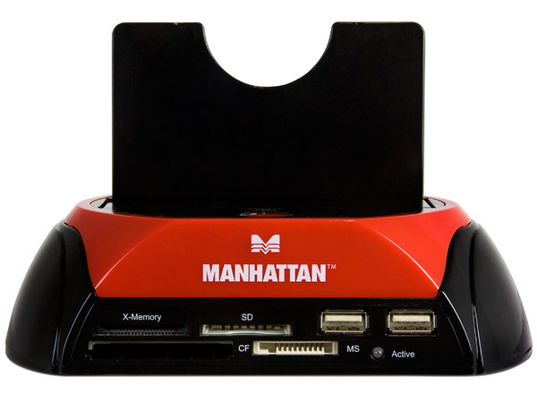 Manhattan Puerto Rápido Multifuncional Lector de tarjetas y Discos Duros SATA de 2.5
