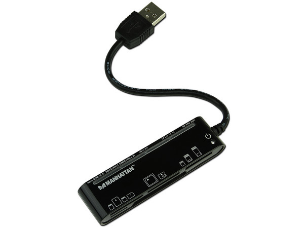 Lector de Memorias Externo Manhattan 80 en 1, Lee y Graba en Memorias Flash, USB 2.0