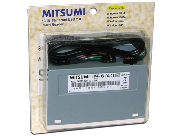 Lector de Memorias MITSUMI Interno 3.5 (13-en-1) Color Blanco.