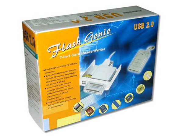 Unidad 7 en 1, Lee y Graba en memorias Flash, interna y externa,  USB2.