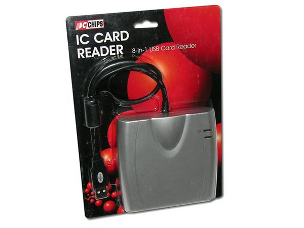 Card Reader Unidad 8 en 1, Lee y Graba en memorias Flash, USB, Externo.