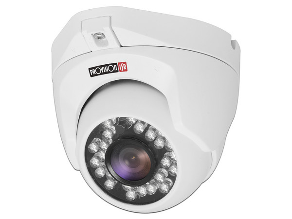 Cámara Tipo Domo de vigilancia Provision-ISR DI-380AHDE36, de definición 1MP, IR hasta 25 m, IP66.