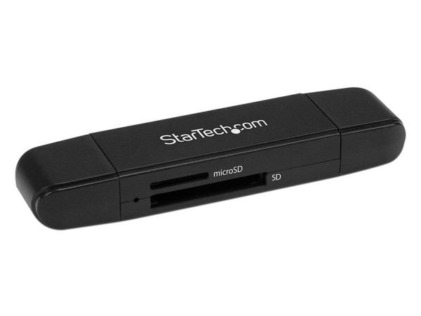 Lector Grabador USB 3.0 USB-C Tipo C y USB-A de Tarjetas de Memoria Flash SD Micro SD, Alimentado por USB