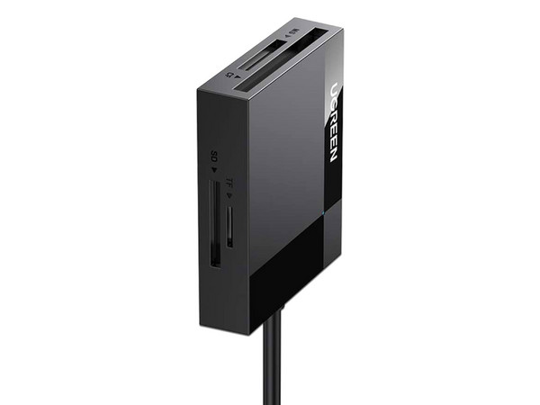 Lector de tarjetas UGREEN 4 en 1, USB 3.0, Color Negro.