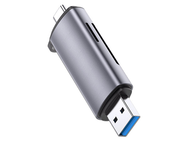 Lector de tarjetas UGREEN microSD/SD, USB 2.0/USB-C.