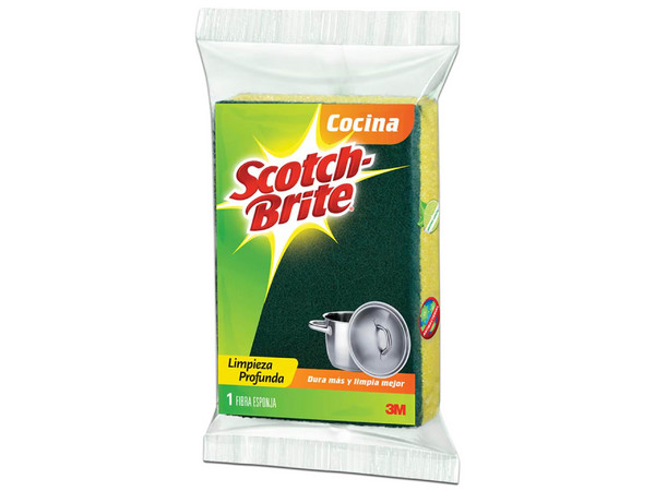 Fibra Esponja Scotch-Brite 3M de Tamaño Grande (118x79mm)