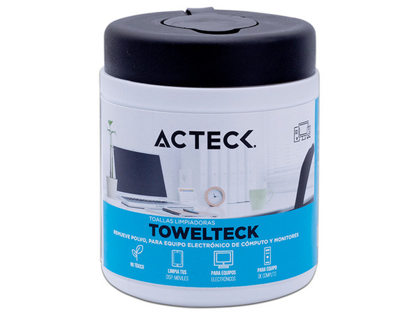 Toallas Húmedas Acteck para Equipo de Cómputo, 30 pzas.