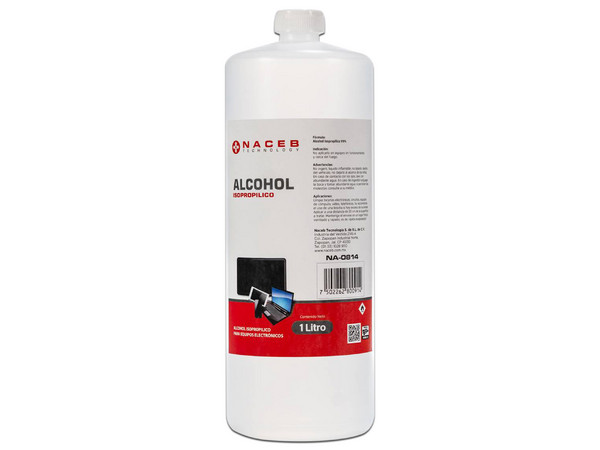Alcohol Isopropílico Naceb NA-0814 de 1 litro.