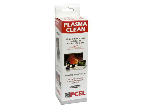Limpiador para Pantallas de Plasma y LCD PCEL incluye Loción Limpiadora 120ml. y dos Microfibras. (producto 100% natural)