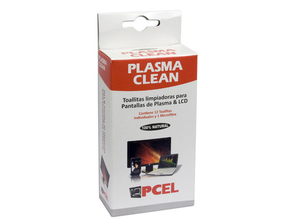 Toallitas Limpiadoras para pantallas de Plasma y LCD (12 pzas.) y una Microfibra (producto 100% natural)