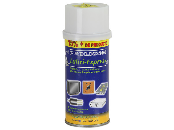 Limpiador y Lubricante Prolicom Lubri-Expres para contactos eléctricos, 180grs.