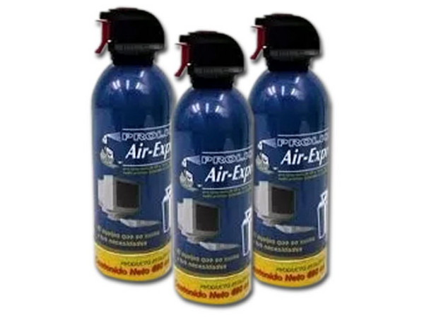 Paquete de 3 piezas de Aire Comprimido AIR-EXPRESS para Remover Polvo de 660ml