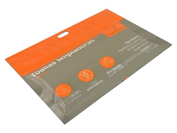 Paquete de Toallas Antiestáticas Húmedas Perfect Choice PC-030270, Para Laptops y Pantallas LCD, 5 Piezas.