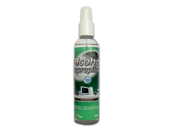 Alcohol Isopropílico Química Jerez, para mantenimiento y limpieza. 250 ml.