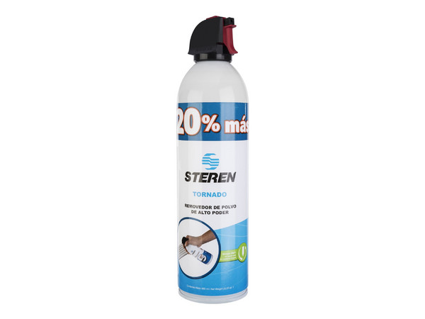 Aire Comprimido Steren Tornado para Remover el Polvo, 660 ml.