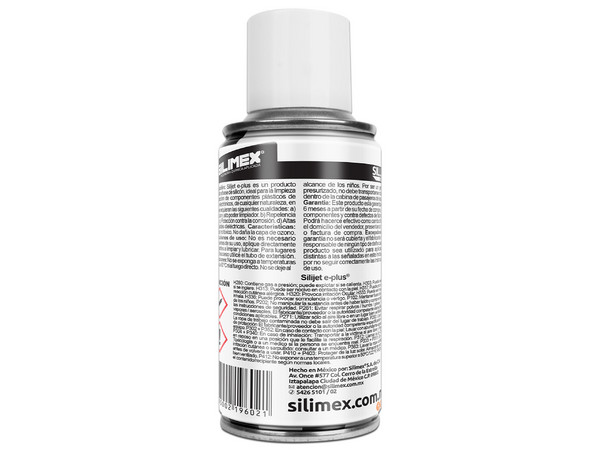 Limpiador, Lubricante y Desengrasante para componentes eléctricos Silimex Silijet E-Plus, 170ml.