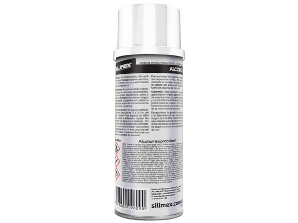 Alcohol Isopropílico en Aerosol Silimex, 250ml.