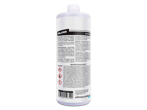 Alcohol Isopropílico Silimex para limpieza de Equipos de Cómputo, 1000ml.