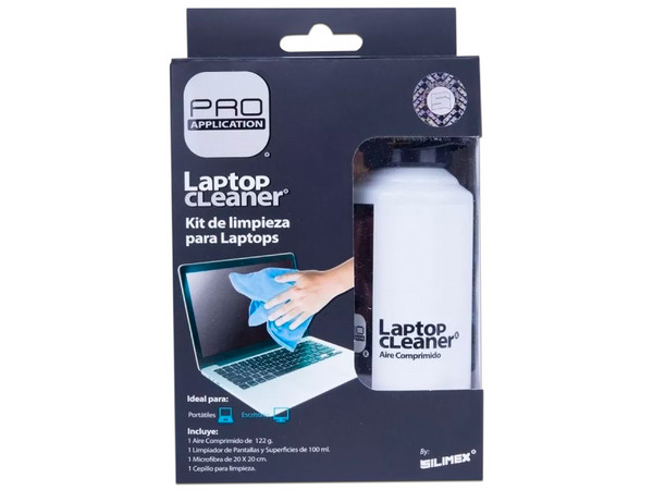 Kit Limpiador Silimex, incluye Removedor de polvo, Limpiador de pantallas, Microfibra y Cepillo uso adecuado para Computadora portátil.