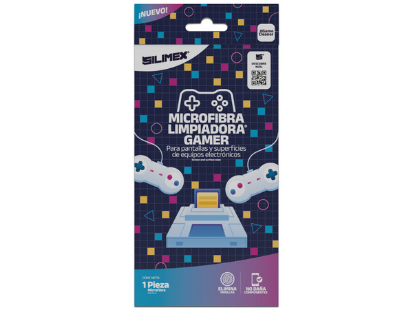 Microfibra Diseño Gamer Silimex, 30 x 30 cm, 1 Pieza.