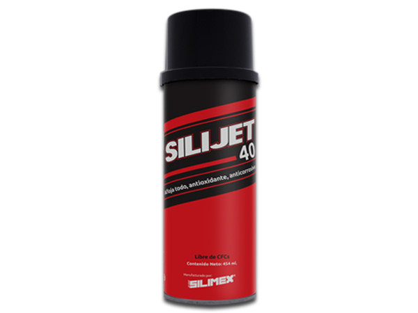 Afloja Todo Silimex Silijet 40 para limpiar y proteger piezas metálicas.