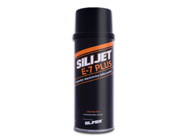 Limpiador y Lubricante para componentes plásticos Silimex Silijet E7-Plus de 454 ml.