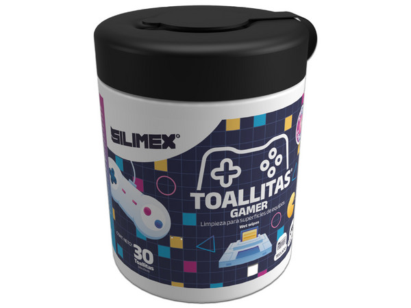 Toallitas Humedas Limpiadoras Gamer Silimex, 30 Piezas.