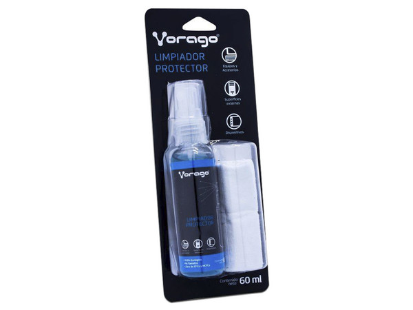 Kit Limpiador de Pantallas Vorago Antiestático de 60ml, Incluye Microfibra.