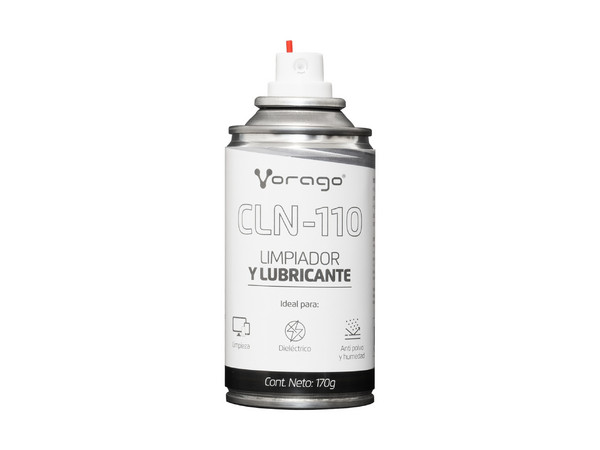 Limpiador y Lubricante Vorago CLN-110 de 170 g, para componentes eléctricos.