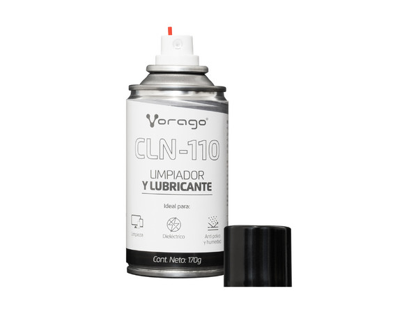 Limpiador y Lubricante Vorago CLN-110 de 170 g, para componentes eléctricos.