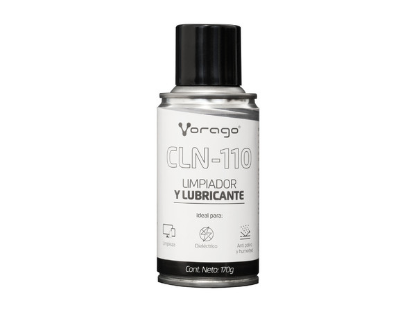Limpiador y Lubricante Vorago CLN-110 de 170 g, para componentes eléctricos.