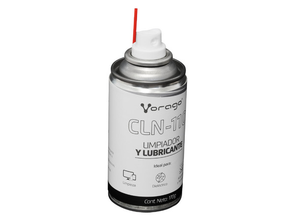 Limpiador y Lubricante Vorago CLN-110 de 170 g, para componentes eléctricos.