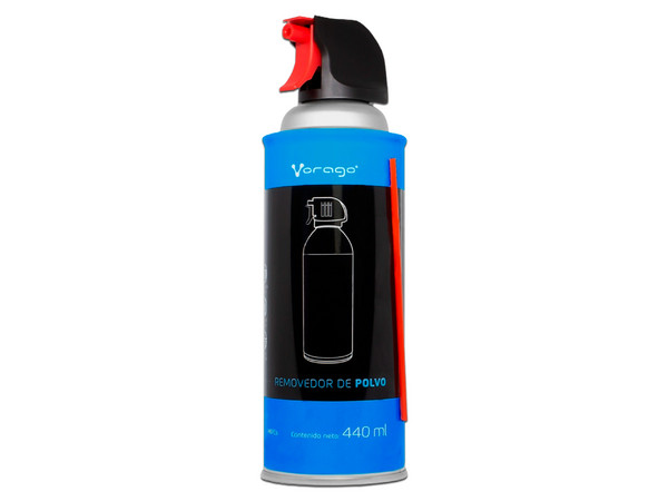 Kit de 3 piezas de Aire comprimido Vorago CLN-100 más un Limpiador de Pantalla.