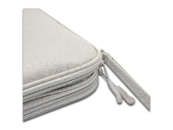 Funda Organizadora de Cables BRobotix, Bolsillos para USB, Tarjetas SD o MicroSD. Color Gris.