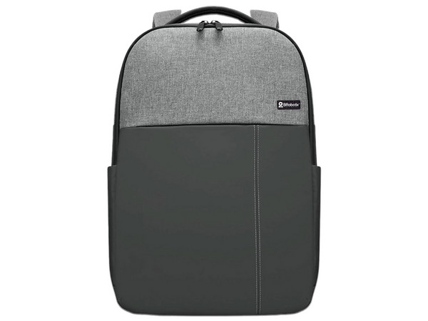 Mochila Para Laptop, Brobotix, 15.6 Pulgadas, Modelo Praga, Asa Acolchada, Impermeable, Color Negro Con Gris.