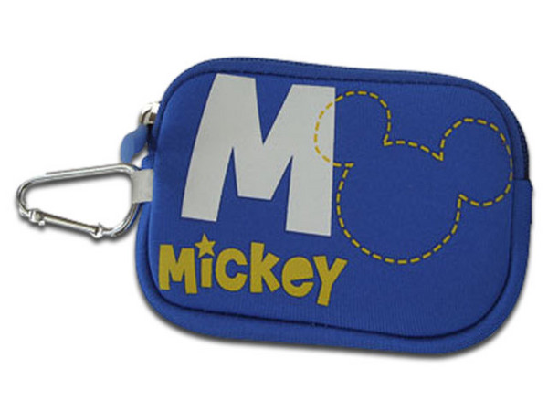 Estuche para cámara Digital, estilo Mickey (tipo funda). Color Azul.