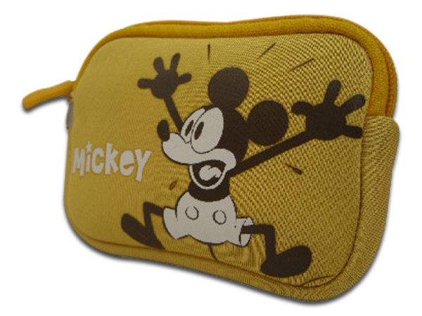 Estuche para cámara Digital, estilo Mickey (tipo funda). Color Amarilla.