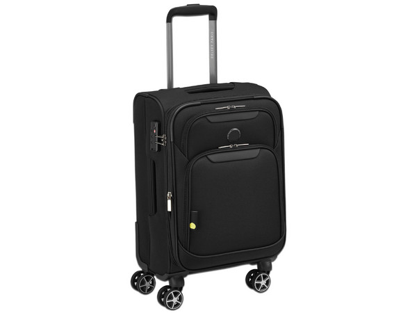 Maleta de Tela Delsey Paris Jennifer 00397580100ME, De 20 Pulgadas, Expandible. Color Negro.