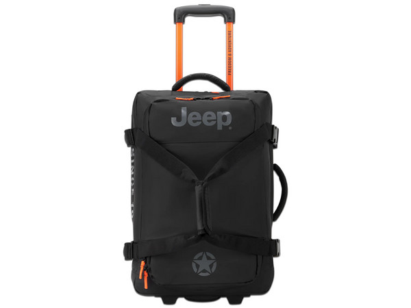 Maleta Delsey Jeep Js005A de 55cm, Rodante, Color Negro.