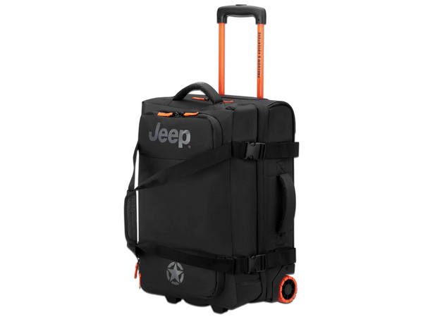 Maleta Delsey Jeep Js005A de 55cm, Rodante, Color Negro.