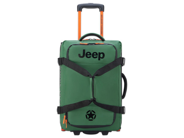 Maleta Delsey Jeep Js005A de 55cm, Rodante, Color Verde.