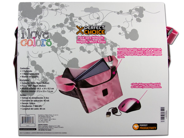 Netpack de Portafolio y Mouse Perfectchoice para Netbook de 10
